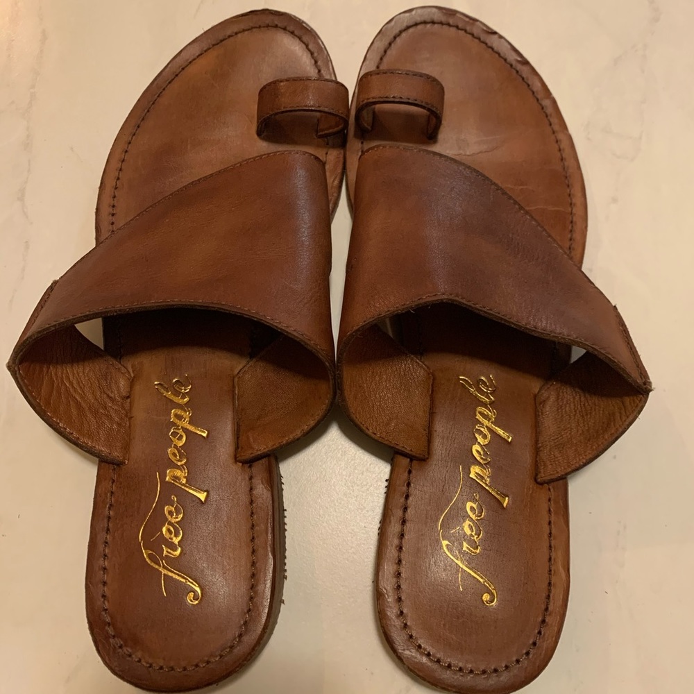 Free People Saint Antoni Slide in Luggage Brown
